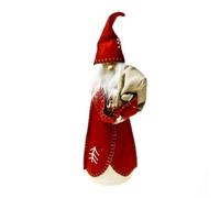Gisela Graham Rouge Et Blanc Feutre Pour Sommet Sapin - 25cm - Père Noël