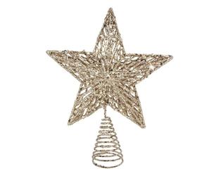 Gisela Graham Sommet de sapin Paillettes dorées Medium (22 cm)