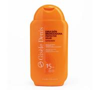 Gisele Denis - Émulsion Bronzante SPF15 200 ml avec Collagène Marin et Anti-Radicaux Libres - Hydratation, Protection Solaire et Bronzage Rapide