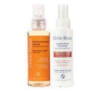GISÈLE DENIS - Pack capillaire crème solaire thermique 100 ml + sérum post-solaire 100 ml hydrate, protège, nourrit et répare, restaure la fibre du cheveu