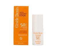 GISÈLE DENIS Stick solaire pour le visage, 15 g, protection FPS50+, crème solaire colorée, soin du visage, hydrate et unifie le teint de la peau, pour un usage quotidien, bronzage naturel