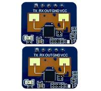 Gishbjka 2 Pièces HLK-LD2410C 24G Capteur de Présence Humaine Fonction BT App Module de Détection Radar FMCW Détection de Mouvement à Ondes Millimétriques