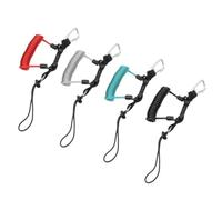Gishbjka 4pcs Lonyards de Bobine de Caméra de Plongée pour la Plongée, Le Boîtier sous- et la Torche en Spirale avec Anneau