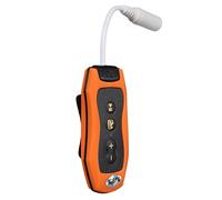 Gishbjka 8GB Lecteur MP3 Natation Plongee sous-Marine Spa Radio + FM Etanche Casque Orange
