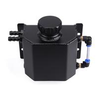 Gishbjka Bocal Universel 1 L pour Moteur de Voiture, Bouteille de Trop-Plein de Liquide de Refroidissement, Réservoir de Récupération de Vapeur de Carter, Noir
