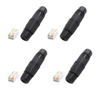 Gishbjka Connecteurs de Câbles Électriques Extérieurs à 3 Voies 4 Sets IP68 Boîte de Jonction de de Levier de Remplacement Imperméable IP68