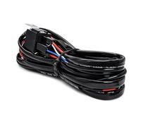 Gishbjka Kit de Câblage de Barre Lumineuse LED 16 AWG - 2 Fils 12 V Interrupteur Marche/Arrêt Relais D'Alimentation Fusible pour Feux Tout-Terrain Lampe de Travail