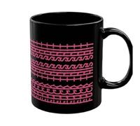 Gishbjka Message Caché Tasse de Message Caché Tasse de Café ce Cadeau Drôle pour Le Collègue Tasse Noire