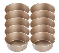 Gishbjka Poêle à Fromage en Métal 4 Pouces en Acier en Moule à Gâteau d'air Fryer Mini Moule Pain Rond