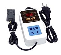 Gishbjka W2023 Contrôleur D'Humidité Numérique Intelligent Contrôleur D'Humidité Mural Humidificateur Humidification et Déshumidification Contrôle Intelligent de L'Humidité Prise UE