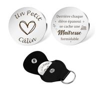 Gishnia Cadeau Maitresse,Maitresse d'école fin d'année,Un Petit Câlin,Cadeau Noel Maitresse d'école,Cadeau pour Professeur Merci Maitresse Cadeau Personnalisé Cadeaux Atsem ecole fin d annee Noël