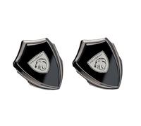 Gisltv 2 Articles Auto Garde Boue latéral Badge Autocollant, pour Peugeot 408X 2008 408 5008 Durable la Mode et Belle Voiture emblème Insigne,A