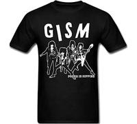 Gism T Shirt Band Hardcore Punk Rock Anarcho Punks is Hippies Black Manches Courtes(3X-Large)