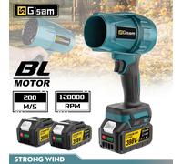 Gismis 200 M/S ventilateur électrique Turbo sans brosse ventilateur à Jet sèche-cheveux de voiture violent outil de soufflage de poussière portable pour broche de batterie Makita 18 V No Battery No Pl