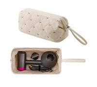 GISMTR Sac de voyage pour sèche-cheveux Shark Flexstyle Dyson Airwrap - Étanche à la poussière - Organiseur de voyage pour sèche-cheveux Revlon, ecru, Mignon