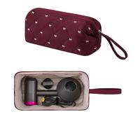 GISMTR Sac de voyage pour sèche-cheveux Shark Flexstyle Dyson Airwrap - Étanche à la poussière - Organiseur de voyage pour sèche-cheveux Revlon, Rouge angora, Mignon