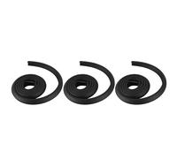 Gisoanudt Lot de 3 barres de protection de table pour enfants de 2 m - Bord en verre - Meubles horreur - Arceau de chute - Mousse d'angle - Protection contre les chocs (noir)