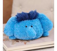 Gisqis Peluche Elephant 45cm Bleu Kawaii Doudou Bebe Elephant Oreiller Coussin Enfant Cute Peluches BéBé Jouet en Peluche Animaux Kawaii Deco Chambre Cadeau Naissance Fille Garçon