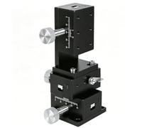 Gisruao - Platine de réglage micrométrique à glissières, Galet de précision pour Le réglage Fin, échelle Minimale 0,1 mm, pour mesures de précision en Laboratoire d'optique 40 x 90 mm