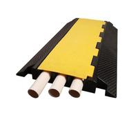 Gisruao Ralentisseurs en Caoutchouc Robuste, Bosses de sécurité combinables, Protection de câbles et de Fils pour ralentisseurs de Circulation, pour intérieur et extérieur (900 x 480 x 65 mm)