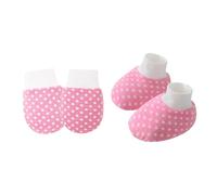 Gissroys 1 lot de gants et chaussettes pour bébé - Pour nouveau-né jusqu'à 6 mois - Avec motif dessin animé - Tissu en coton doux - Gant de grattage pour bébé, l, Taille unique
