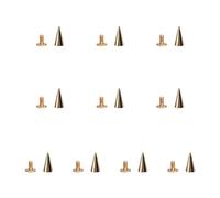 Gissroys 10 pointes uniques, bouchon à vis, accessoires de mode, adaptés pour améliorer l'impact visuel sur les articles de mode, rivets artisanaux, 5 pointed cone 6x12, comme décrit, Comme décrit