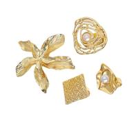 Gissroys 4 bagues modernes en alliage avec des formes irrégulières pour bijoux polyvalents pour femmes looks décontractés et formels Bagues élégantes décontractées