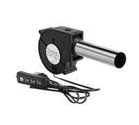 Gissroys 9733 - Souffleur turbo portable en plastique - 5 V - Avec trois options de vitesse - Idéal pour la cuisson en plein air et les allumages au charbon de bois - Bruit - Ventilateur de barbecue
