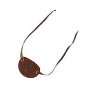 Gissroys Accessoires de la Renaissances - Pirates médiévaux - Chevalier - Taches oculaires - En cuir synthétique - Masque pour les yeux - Masque pour Halloween et cosplay