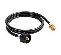 Gissroys Adaptateur de tuyau de propane de 6 pieds - Raccordement sans soudure pour réservoirs de 20 livres à 1 lb - Pour barbecue, camping, pique-nique - Nécessite un adaptateur de tuyau de propane