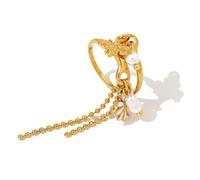 Gissroys Anneaux de bord réglables élégants Bijoux en acier inoxydable résistant pour l'usure quotidienne et événement spécial Bagues empilables élégantes, comme décrit