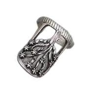 Gissroys Anneaux en zircone inspirés de la nature réglable Bracelet ouvert Bijoux en alliage de zinc pour femmes Présence réfléchie Alliage de zinc Bague ouverte, comme décrit