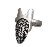 Gissroys Anneaux en zircone inspirés de la nature réglable Bracelet ouvert Bijoux en alliage de zinc pour femmes Présence réfléchie Alliage de zinc Bague ouverte, comme décrit