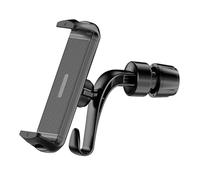 Gissroys Automotive Trip Support de téléphone pour appuie-tête de voiture Support rotatif à 360° ABS Pince sécurisée pour appareils mobiles Appuie-tête de voiture Support de téléphone pour siège