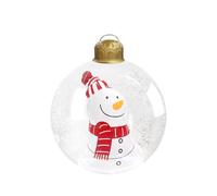 Gissroys Ballon de Noël gonflable décoratif en PVC résistant aux intempéries pendant des années Décoration ronde Économie d'espace