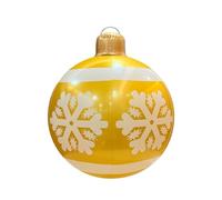 Gissroys Ballon de Noël gonflable décoratif en PVC résistant aux intempéries pendant des années Décoration ronde Économie d'espace