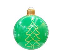 Gissroys Ballon de Noël gonflable décoratif en PVC résistant aux intempéries pendant des années Décoration ronde Économie d'espace