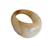 Gissroys Bijoux artistiques en acrylique - Anneaux épais en résine colorée - Dôme de doigt épais et large - Empilable, taille unique, comme décrit, Comme décrit