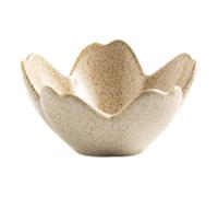 Gissroys Bol décoratif en céramique en forme de pétale pour le rangement de bijoux Accessoires de fleurs Assiette de salle de bain Décoration de plan de travail Élégant bol à bijoux en forme de pétale