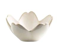 Gissroys Bol décoratif en céramique en forme de pétale pour le rangement de bijoux Accessoires de fleurs Assiette de salle de bain Décoration de plan de travail Élégant bol à bijoux en forme de pétale