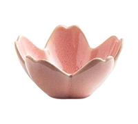 Gissroys Bol décoratif en céramique en forme de pétale pour le rangement de bijoux Accessoires de fleurs Assiette de salle de bain Décoration de plan de travail Élégant bol à bijoux en forme de pétale