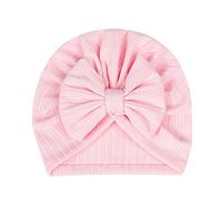 Gissroys Bonnet pour nouveau-né - Turban doux - Motif tête de mort - Nœud - Élastique - Élastique - Bonnet doux et confortable