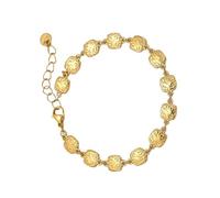 Gissroys Bracelet carré de luxe doré ou argenté martelé pour les attaquants de la mode Les accessoires uniques recherchent un marmage doré élégant, taille unique, comme décrit