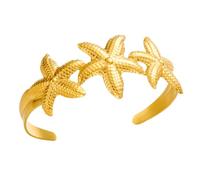 Gissroys Bracelet réglable en forme de vagues de fleurs Bracelet en acier inoxydable Bijoux pour tous les jours Amélioration de la mode Océan Bracelet d'été inspiré, taille unique, comme décrit