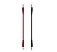 Gissroys Câble banane double extrémité 4 mm haute conductivité 4 mm Câble banane double pour appareils de test et instrumentation Bouchon industriel Câble de test