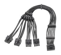 Gissroys Câble PCIe5.0 12 VHPWR pour Corsai 16 AWG 600 W 12 VHPWR Câble Trois PCIe 8 broches vers 16 broches 12 + 4 broches mâle vers mâle pour RTX40