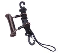 Gissroys Caméra de plongée avec cordon anti-perte - Corde à ressort avec clip - Boucle rapide pour accessoires sous-marins d'extérieur
