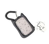 Gissroys Carte de bus créative manches chat photo oreille porte-carte porte-clés porte-clés étuis de cartes photo étui de protection chat écouteurs cartes de bus pochette porte-clés pendentif