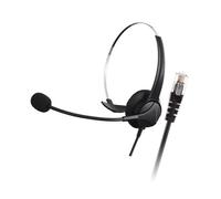 Gissroys Casques d'affaires Microphones hygroscopiques 330 ° Oreillettes réglables Technologie de soustraction spectrale Long confort Casques pour Centre d'appels