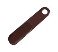 Gissroys Chausse-pied léger de 15 cm, portable, ergonomique, pour chaussures de sport, bottes en cuir, talons hauts, corne haute résistance, marron, Taille unique